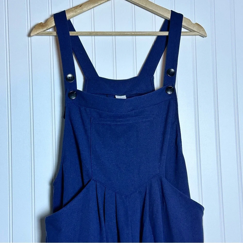 Halara Pockets Waffle Casual Jogger Overalls Women's Blue Jumpsuit Large - Picture 13 of 17
